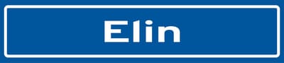 Fotofabriek Straatnaambord Elin | Straatnaambord met naam | Cadeau Elin