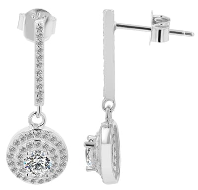 AKZENT Akzent damesoorbellen "Nola" van 925 Sterlingzilver, gerhodineerd, duurzaam