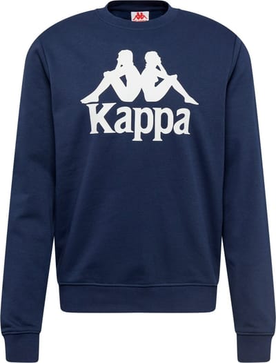 Kappa Sertum RN Sweatshirt 703797-821, Mannen, Marineblauw, Sporttrui casual maat: M
