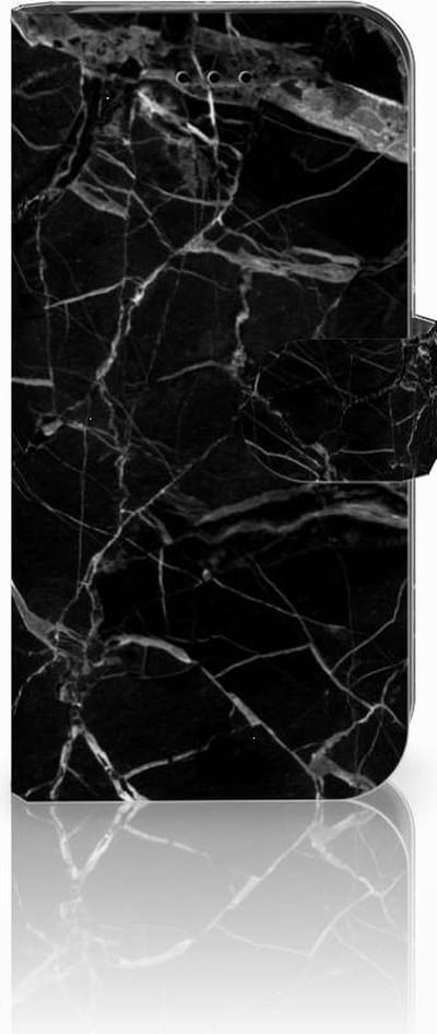 iPhone 7 | 8 | SE (2020) | SE (2022) Bookcase Marmer Zwart - Origineel Cadeau Vader