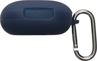 kwmobile cover voor oordopjes case - geschikt voor Anker Soundcore Liberty 4 Pro - Trendy beschermhoes draadloze oordopjes in donkerblauw
