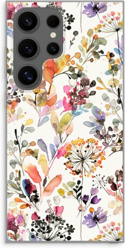 Case Company® - Hoesje geschikt voor Samsung Galaxy S24 Ultra hoesje - Wilde grassen - Soft Cover Telefoonhoesje - Bescherming aan alle Kanten en Schermrand
