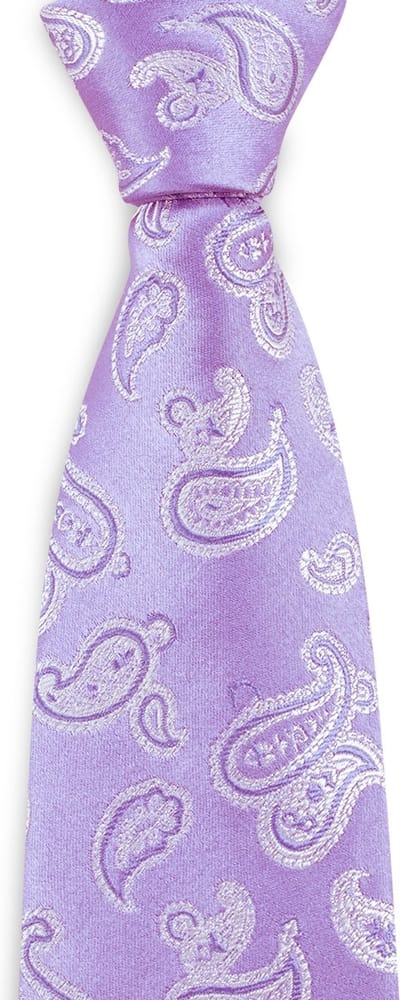 We Love Ties - Stropdassen - Stropdas Paisley Party - lila / wit