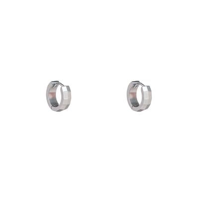 Go Dutch Label Oorringen Double Facet Zilver