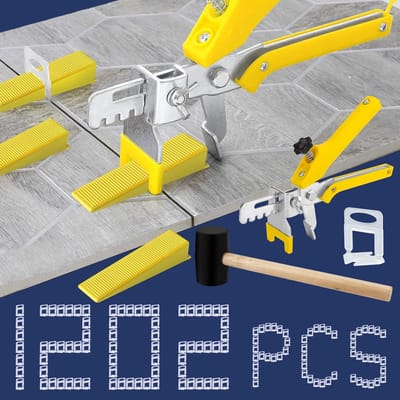 Tegel Leveling Systeem - Tegelzet Gereedschap - Vloer Wand Plaatsen - Compleet Kit Inclusief Tang - 1/16 Inch