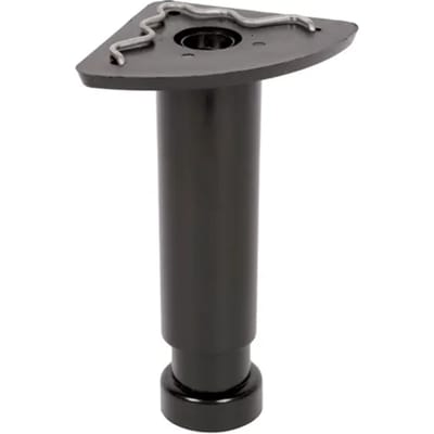 Duraline Meubelpoot Verstelbaar Pvc 3,5x12-18cm Zwart