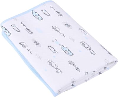 Baby Verschoonmat - Luier Mat - Baby Verzorgen - Waterdichte Urine Bescherming - 50 x 70 cm - Blauw