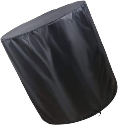 Tafelhoes Rond - Beschermhoes Buiten - Tuinmeubels Beschermen - Waterdicht Oxford Doek - 58 x 53 cm - Zwart