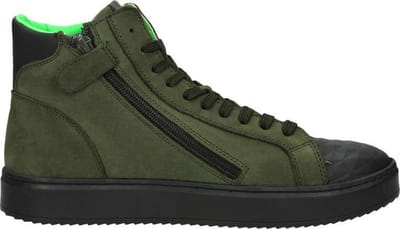SUB55 Jongens veterschoenen Veterschoenen Hoog - Groen - Maat 32