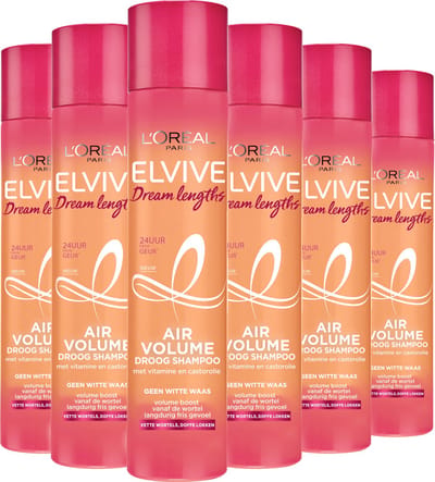 L’Oréal Paris Elvive Dream Lengths Droogshampoo - Lang, Beschadigd Haar - 6 x 200 ml