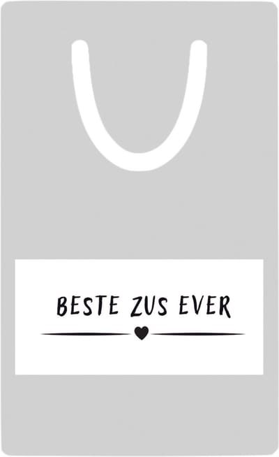 Hacebo® - Beste zus ever metalen boekenlegger - Zus - sister - leuk cadeau voor je zus Bladwijzer boekenleggers - 7.6 cm x 5cm