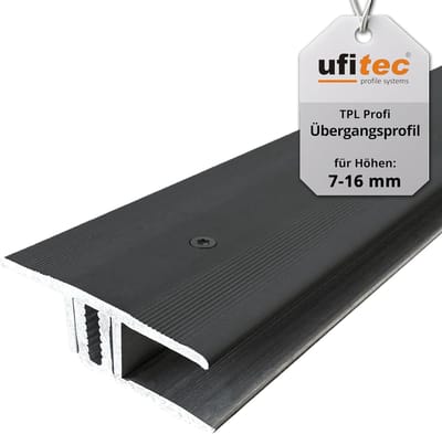 Vloerprofiel Aluminium - Afwerkprofiel Laminaat - Vloer Egaliseren - Automatisch Verstelbaar - 100 cm Lengte - Donker Brons