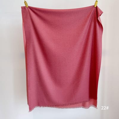 Écharpe Chaude d'Hiver en Cachemire Double Face Couleur Unie Pour Femmes Écharpe Chaude Épaissie Châle Polyvalent Doux et Glutineux One Size pink