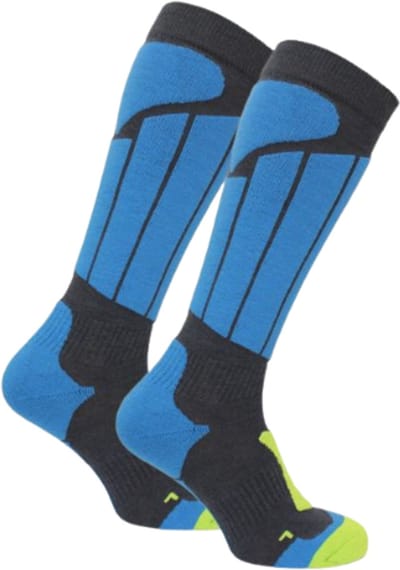 Norfolk Skisokken - Merino wol Climayarn - Antiblaren - Anti Zweet Thermosokken - Skisokken met Schokabsorptie Zonedemping - Warm en Droog - Warme sokken - Heren - Maat 43-46 - Blauw - Aspen