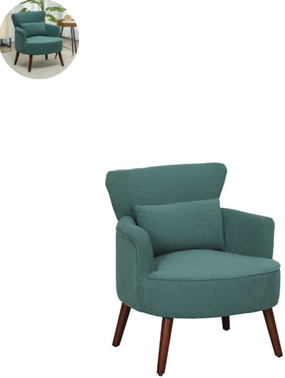 Fauteuil - Relaxzetel - Relaxstoel - Relaxfauteuil - Stoel - Voor één Persoon - Donkergroen