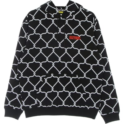 Lichtgewicht sweatshirt met capuchon voor heren, netto hoodie, zwart