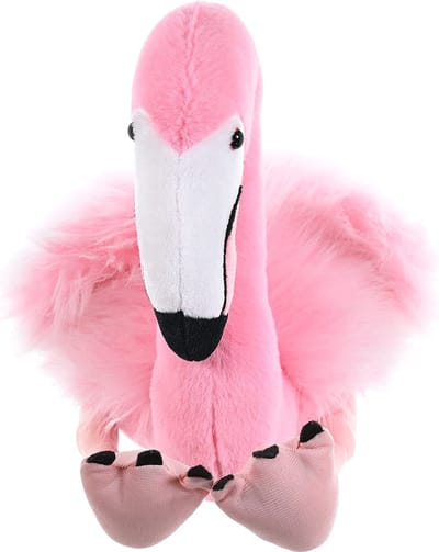 Wild Republic flamingo knuffel - 30 cm - pluche - roze - vogels - dierenknuffels