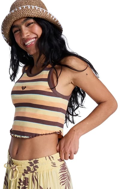 Roxy Sunlight Boost Top Zonder Mouwen Geel XS Vrouw