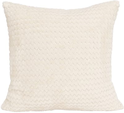 Luxe Microvezel Sierkussenhoes Lugo 40x40cm Ecru - Geometrisch