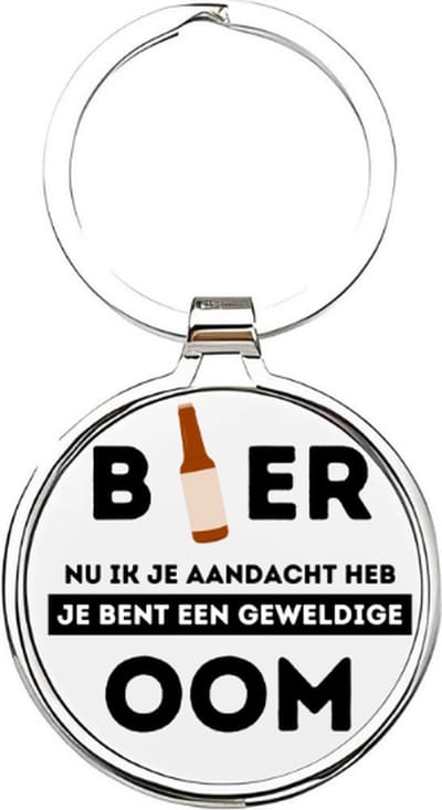 Akyol - je bent een geweldige oom Sleutelhanger - Oom - de leukste oom - oom - familie - uncle - babyshower - cadeau voor de leukste oom - verjaardagscadeau - kraamcadeau - cadeau voor een familielid - 4 x 7,5 CM