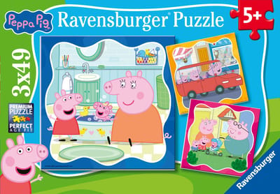 Ravensburger – Familie Eerst! – Kinderpuzzel – 3 x 49 Stukjes