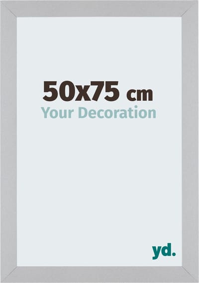 Your Decoration - Fotolijst 50x75 cm - MDF - Zilver Mat - Mura