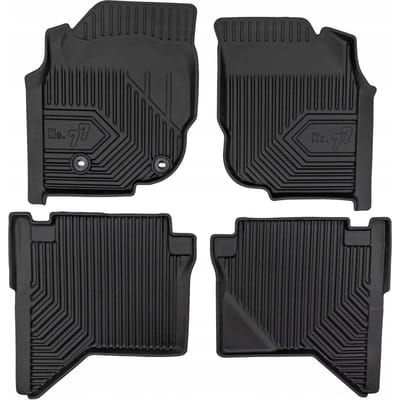 FROGUM No.77 Automatten - Geschikt voor TOYOTA HILUX VII (2005-2015) - 4-delig - TPE Rubber - Zwart