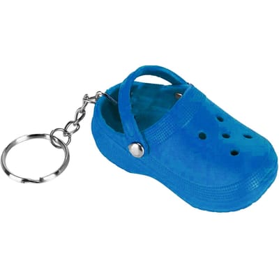 Porte-clés Mini Mignon Silicone Pantoufle Portable Porte-clés pour Sac d'école Sac à main Cadeau Bleu Lac du lac bleu