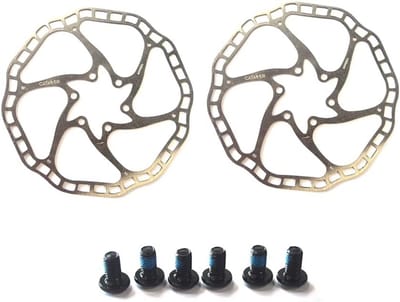 Set van 2 Lichtgewicht Fiets Schijfrem Rotoren 160mm voor MTB en Racefiets