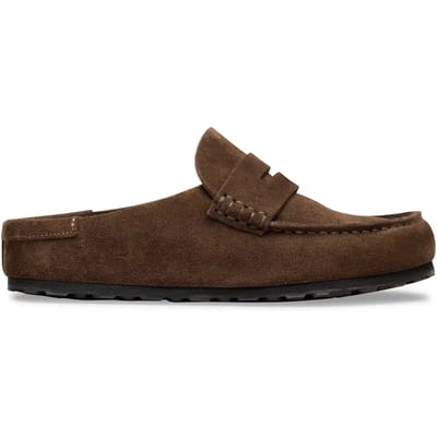 Birkenstock Suede Slippers en Sandalen Dames - Bruin - Maat 38 - Suède