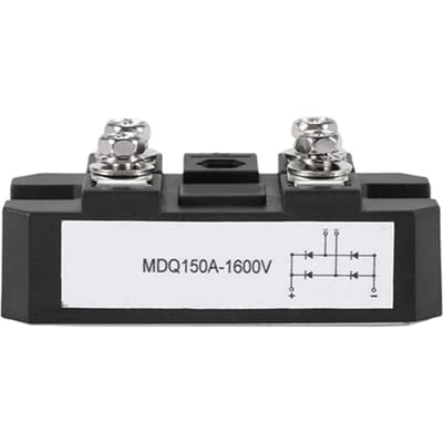 1pc Black Single phase Diode Bridge Rectifier 150A Amp High Power 1600V wit