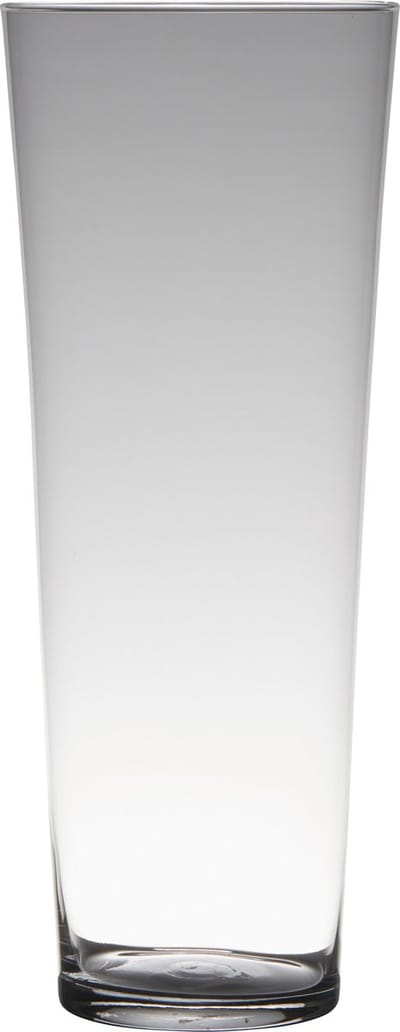 Bloemenvaas - Transparant - home-basics - conische vaas - glas - 40 x 17 cm