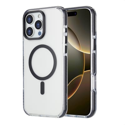 imoshion Hoesje - Geschikt voor iPhone 16 Pro Max - Combat geschikt voor MagSafe Backcover - Zwart