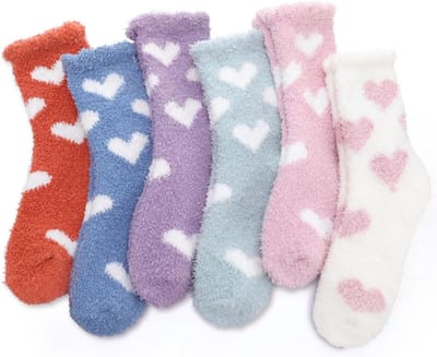 6 Paar Dikke Warme Damessokken - Koraal Fleece Thermisch - Hoge Elasticiteit - Winter Comfort - 37-41