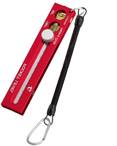 Houtbewerking Meetgereedschap - Precisie Liniaal - Nauwkeurig Aftekenen - Sterke Magnetische Hechting - 18.5 cm - Grijs