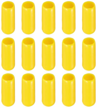 Dailygoods- Eindkappen 200 Pack - Rubber Eindkappen - Draadbescherming - Stofisolatie - Roestpreventie - 9 mm Binnendiameter - Beschermkappen