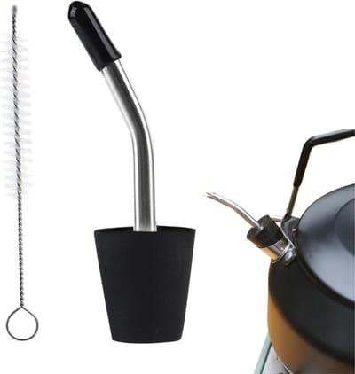 Waterkoker Tuit - Koffieketel Verlenger - Dranken Serveren - Precisie Gieten - 15-18 cm - Zwart