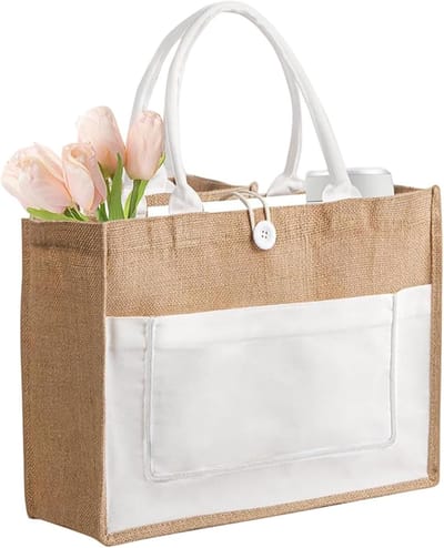 Bruid tote bag Boodschappentas Katoenen Tas Strandtas Waterdicht voor Bruiloft Shopper