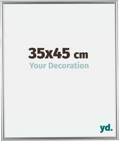 Your Decoration - Fotolijst 35x45 cm - Kunststof - Zilver - Bordeaux