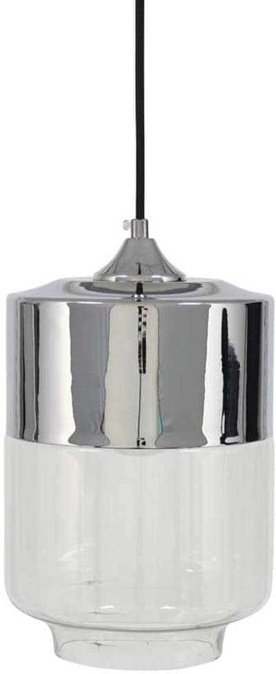Safaary - Hanglamp Chroom Helder Glas Cosmo Ø 18 x 30cm