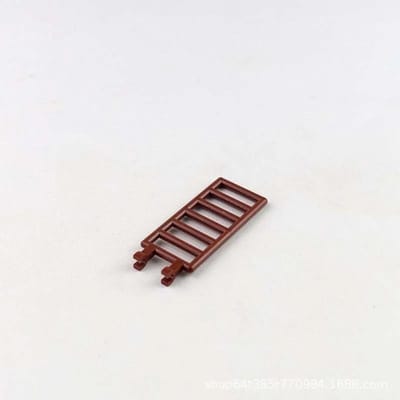 10 stuks Trappen Compatibel met 6020 Hek Constructie Leuning Gemonteerd Bouwstenen KINDEREN MOC stenen Reserveonderdelen speelgoed bruin