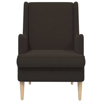vidaXL - Fauteuil - Zwart - Bouclé