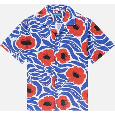 In Gold We Trust Unisex The Flower Shirt Multicolor Maat: XS | Overhemden Outlet | Unisex | Blauw