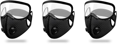 3stucks verstelbare- herbruikbare gezichtsmaskers - Afneembare beschermende bril fietsmasker winddicht, stofdicht en spatwaterdicht, universeel sportmasker voor alle seizoenen