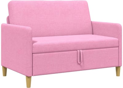 vidaXL - Sofa - met - Opbergruimte - Roze - 122 - x - 78 - x - 87 - cm - Polyester