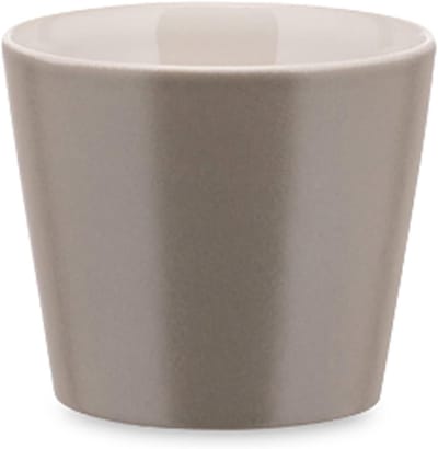 Mini Mokken Set - Kopjes Zonder Oor - Koffie Moment - Aardewerk Keramiek - 8 Centiliter - Lichtgrijs