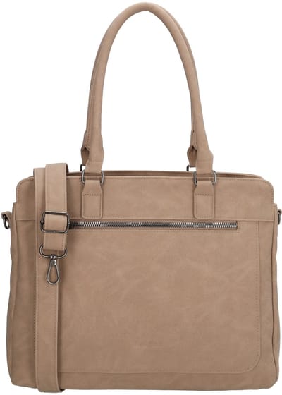 Beagles Cambrils Schoudertas - Shopper - Ritsvak - Dames - Crossbody - Tote Bag - Dames Tas - Lichttaupe