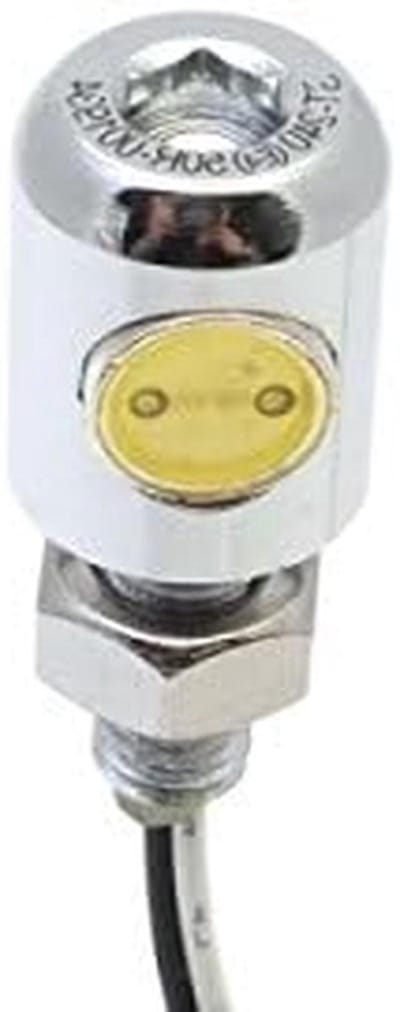 Mini LED kentekenplaatverlichting schroef chroom