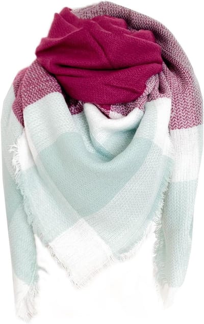 Dames Sjaal - Plaid Cape - Warm Blijven - Imitatie Kasjmier - 140 x 140 cm - Gedessineerd