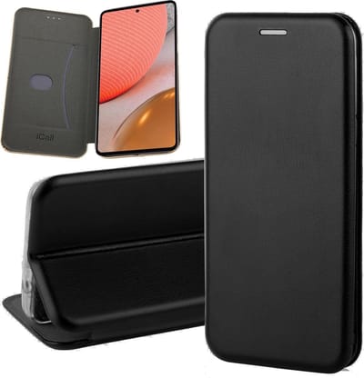 Hoesje geschikt voor Samsung Galaxy A72 - Portemonnee Book Case - Zwart